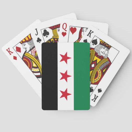 シリアの国旗 トランプ (裏面)