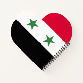 シリアの国旗 ノートブック (裏面)
