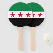 シリアの国旗 ハンドファン (正面&裏面)