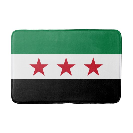 シリアの国旗 バスマット (正面)