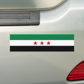 シリアの国旗 バンパーステッカー (車上)