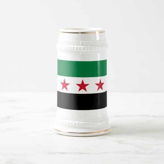 シリアの国旗 ビールジョッキ (中央)