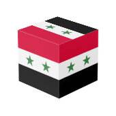 シリアの国旗 フォトキューブ (裏面アングル)