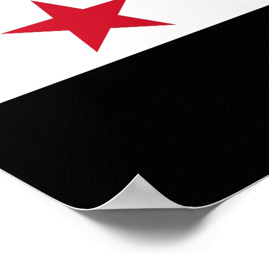 シリアの国旗 ポスター (角)