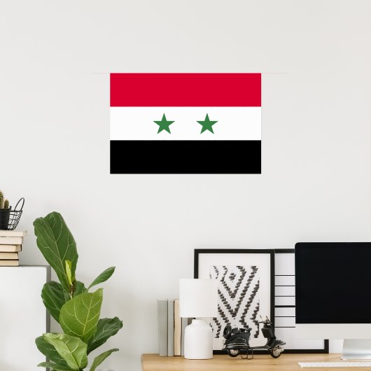 シリアの国旗 ポスター (ホームオフィス)