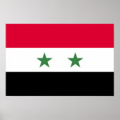 シリアの国旗 ポスター (正面)