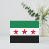 シリアの国旗 ポストカード (スタンド正面)