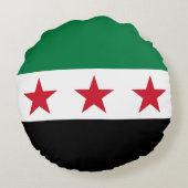 シリアの国旗 ラウンドクッション (裏面)