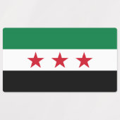 シリアの国旗 ラベル (デザイン1)