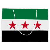 シリアの国旗 ラージペーパーバッグ (裏面)