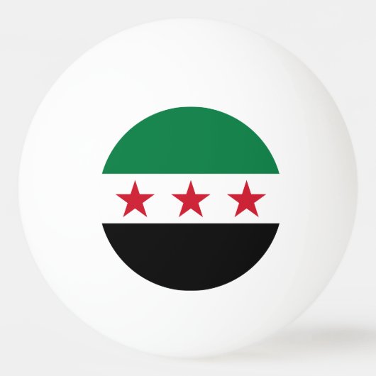 シリアの国旗 卓球ボール (正面)