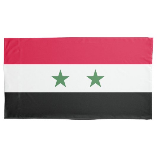 シリアの国旗 枕カバー (正面)