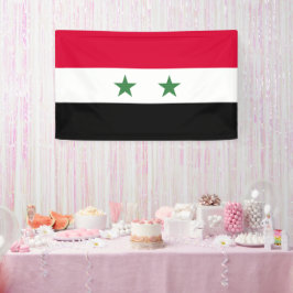 シリアの国旗 横断幕