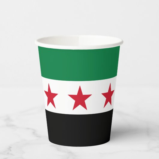 シリアの国旗 紙コップ (左)