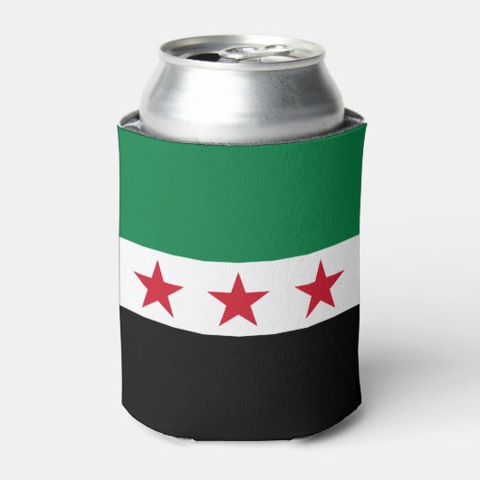 シリアの国旗 缶クーラー (缶正面)