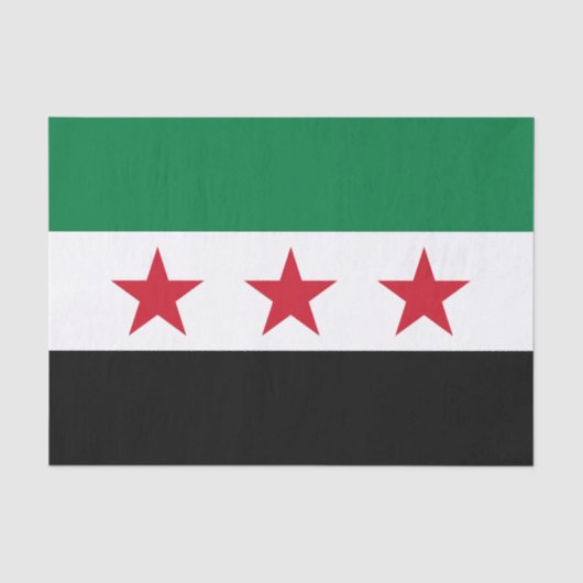シリアの国旗 薄葉紙 (正面)