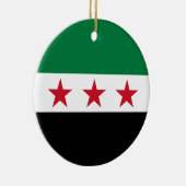 シリアの国旗 (2024年12月) セラミックオーナメント (右)