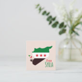 シリアの地図で革命国旗を掲げている エンクロージャーカード (スタンド正面)