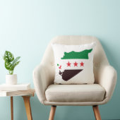シリアの地図で革命国旗を掲げている クッション (椅子)