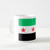 シリアの新しい自由シリア無料ポスト革命国旗 コーヒーマグカップ (正面左)