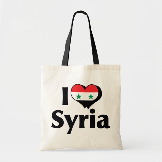 シリアの旗が好き トートバッグ (正面)