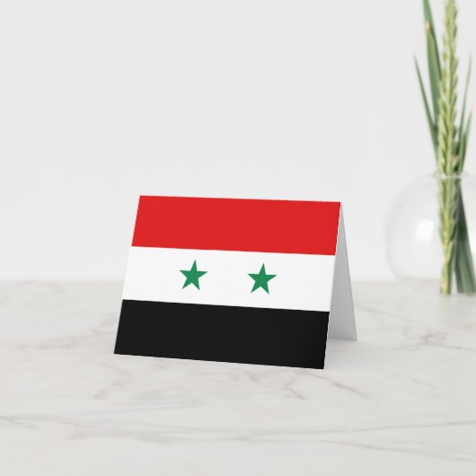 シリアの旗のノートカード カード (正面)