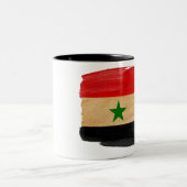 シリアの旗のマグ ツートーンマグカップ (中央)