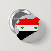 シリアの旗の地図 缶バッジ (正面&裏面)