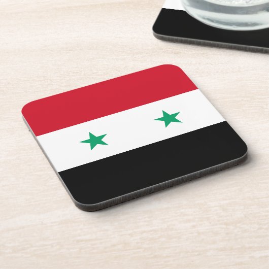 シリアの旗 コースター (左側)