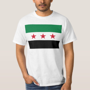 シリアの旗-シリアの独立旗 Tシャツ