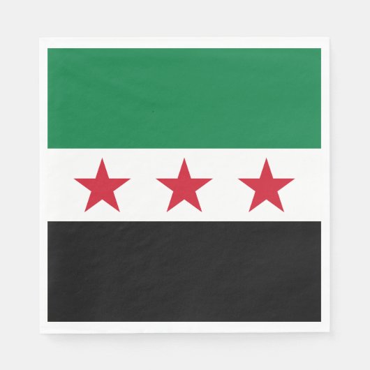 シリアの旗 スタンダードランチョンナプキン (正面)
