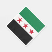 シリアの旗 スタンダードランチョンナプキン (角)
