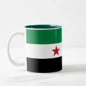 シリアの旗 ツートーンマグカップ (左)