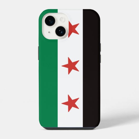 シリアの旗 iPhoneケース (裏面)