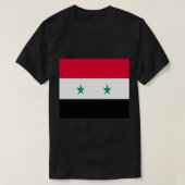 シリアの旗 Tシャツ (デザイン正面)