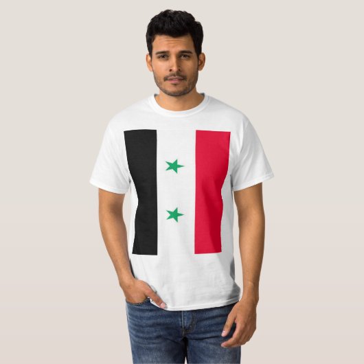 シリアの旗 Tシャツ (正面フル)