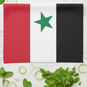 シリアの旧国旗 キッチンタオル (折り畳み)