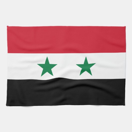 シリアの旧国旗 キッチンタオル (横)