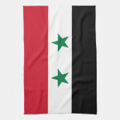 シリアの旧国旗 キッチンタオル (縦)