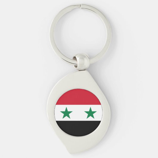 シリアの旧国旗 キーホルダー (正面)