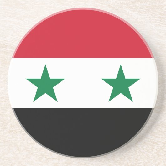 シリアの旧国旗 コースター (正面)