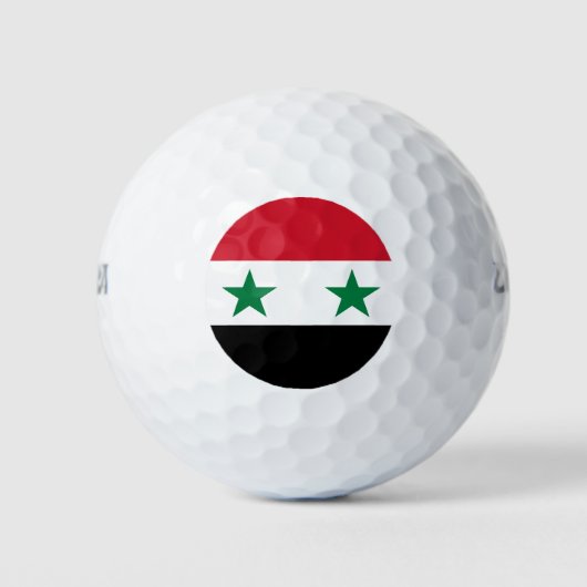 シリアの旧国旗 ゴルフボール (正面)