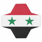 シリアの旧国旗 サッカーボール (フラット)