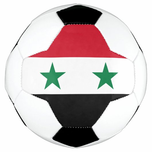 シリアの旧国旗 サッカーボール (正面)