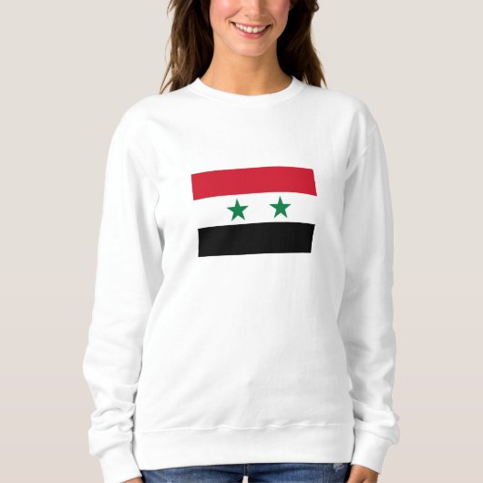 シリアの旧国旗 スウェットシャツ (正面)