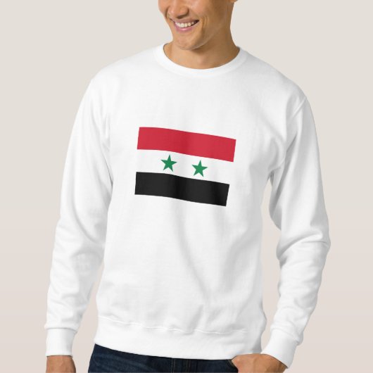 シリアの旧国旗 スウェットシャツ (正面)