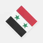 シリアの旧国旗 スタンダードランチョンナプキン (角)