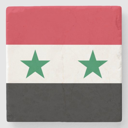 シリアの旧国旗 ストーンコースター (正面)