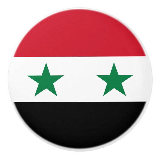 シリアの旧国旗 セラミックノブ (正面)