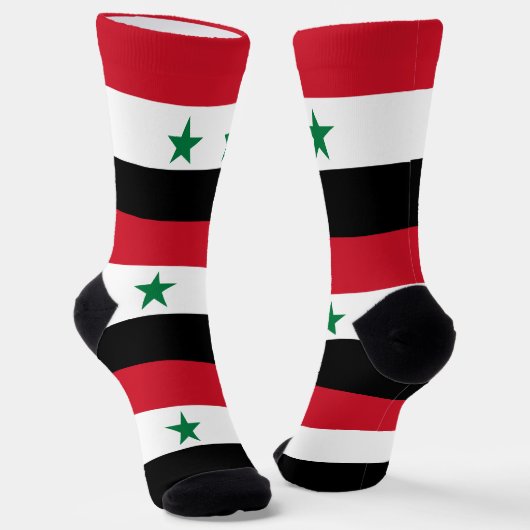 シリアの旧国旗 ソックス (傾斜あり)